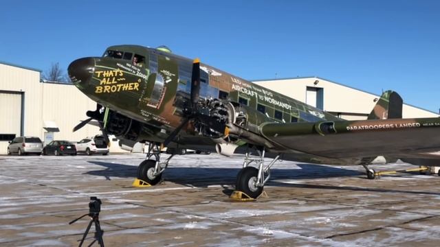 Dec. 2017 D-Day C-47 Thats All Brother - Engine Start смотреть онлайн