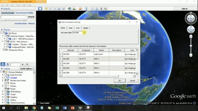 Upload GPS Coordinates To Google Earth Pro