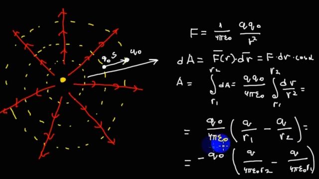 Электростатика | работа электрического поля | 4 | ступенчатая траектория | для взрослых смотреть онлайн