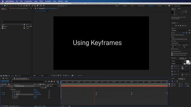How to Use Keyframes in After Effects - Quick and Easy смотреть онлайн