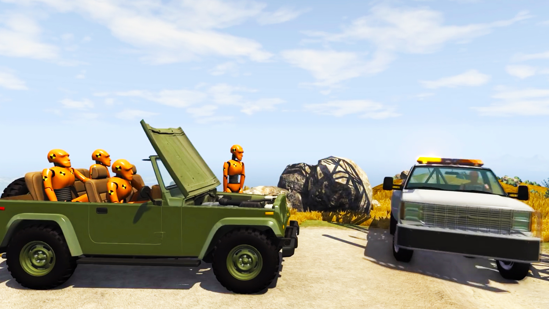 Beamng drive - Падение с обрыва 23 | HITGAMEZ