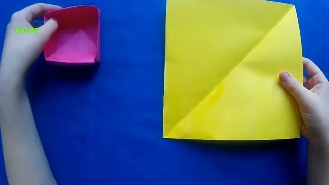Оригами/Шкатулка из бумаги/Коробочка смотреть онлайн