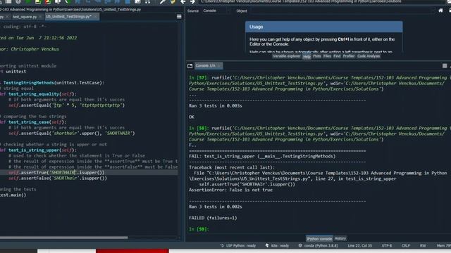 Adv Python - Unit Testing смотреть онлайн