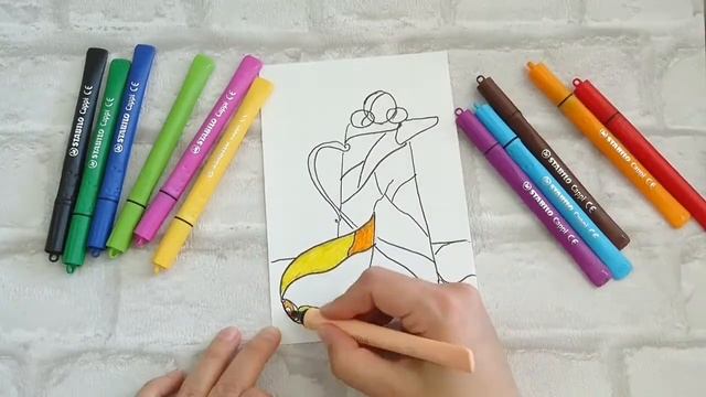 Как нарисовать кувшин? С фломастерами Stabilo Cappi очень легко! смотреть онлайн
