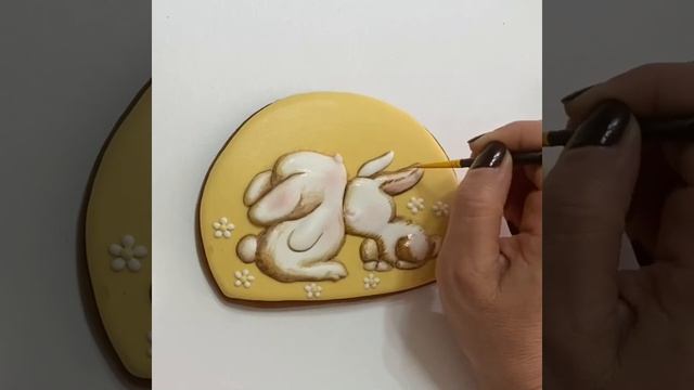 Роспись пряника с зайками смотреть онлайн