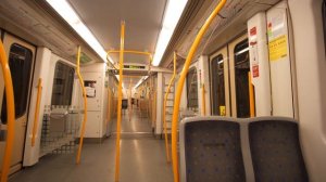 Norway, Oslo, metro ride from Løren to Økern, 2X escalator