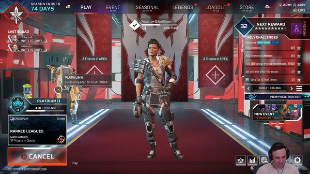 🔴LIVE - APEX LEGENDS RANKED SEASON 20 смотреть онлайн