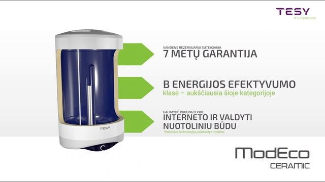 TESY ModEco Ceramic - Product video 2021 - Lithuanian (short) смотреть онлайн