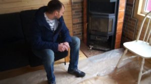 Установка на даче угловой печи-камина Амур Мета от компании Vozle-kamina.ru