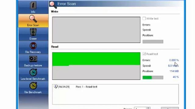 Проверка microsd на ошибки и исправление программой Flash Memory Toolkit смотреть онлайн