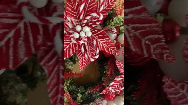 Candy cane lane poinsettia wreath is so perfect for the holidays! смотреть онлайн