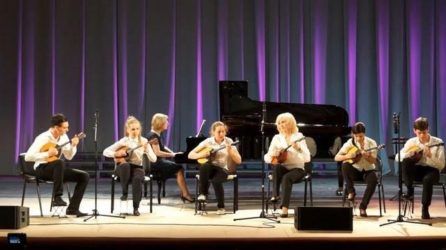 Народное отделение. Ансамбль домристов.ДМШ2 Сочи. School of music. Domra. Russia. смотреть онлайн