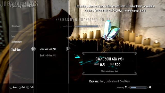 Guia Skyrim Como Aumentar o Enchanting a 100 em Alguns Minutos смотреть онлайн