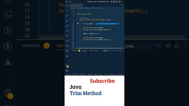 Java In Telugu: Strings in Java ( Trim method ), Core Java, Java Tutorial For Beginners, Java Basic смотреть онлайн