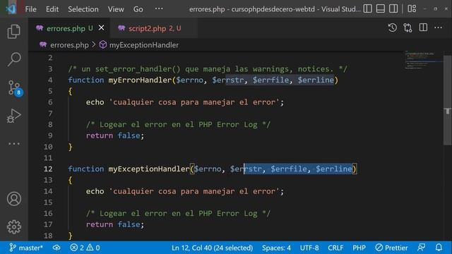 Errores en PHP | set_exception_handler() en PHP | set_error_handler() en PHP-Buenas prácticas en PH смотреть онлайн