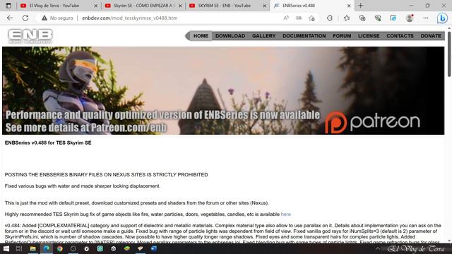CÓMO INSTALAR ENBSeries / SKYRIM ANNYVERSARY EDITION