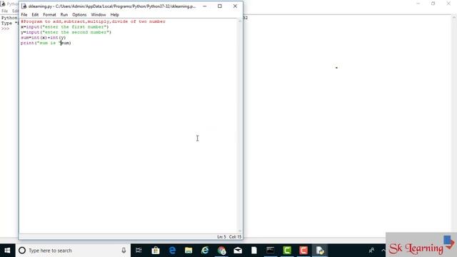 Program to add,sub,multiply,divide in Python Programming смотреть онлайн