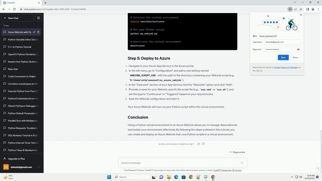How to use python virtual env in azure webjob смотреть онлайн