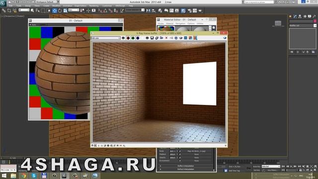 3D / 3Ds Max | Создание Реалистичного Материала Кирпича (VRay) смотреть онлайн