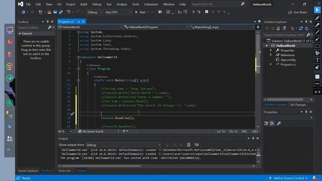 C# Programming Exercise Solution 3: Read(), ReadLine(), and ReadKey() method смотреть онлайн