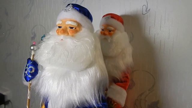 Дед Мороз 43 см Синий цвет смотреть онлайн