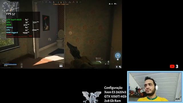 COD Warzone com GTX 1050Ti - LIVE смотреть онлайн
