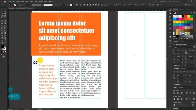 How to Create Magazine Page Design [A4] in Adobe Illustrator CC 2020 смотреть онлайн