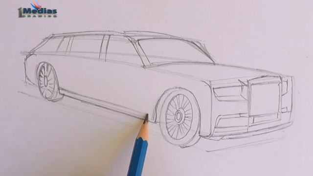 How to Draw Rolls Royce Phantoms 2020 Step by Step (Very Easy) смотреть онлайн