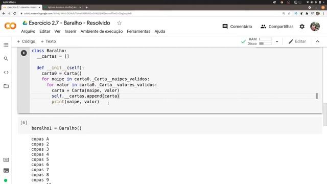 Python 3 - Exercício Resolvido - Classe Baralho смотреть онлайн