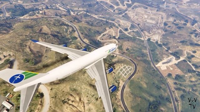 Desert plane crash, engine malfunction | GTA 5 смотреть онлайн
