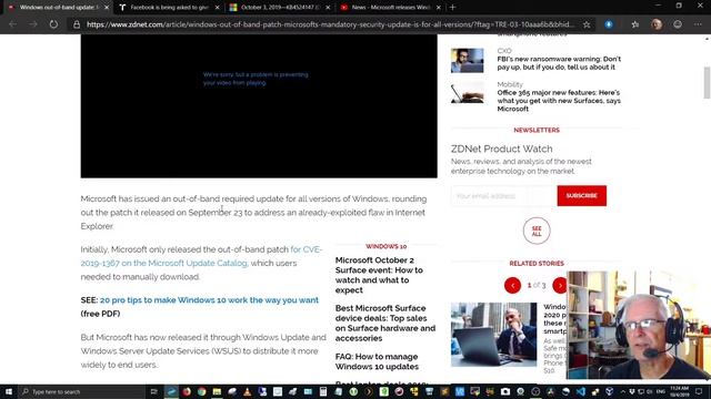 Microsoft Releases Mandatory Security Patch & Printer Fix смотреть онлайн