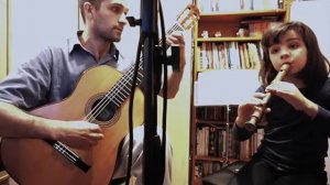 J.S.Bach - Minueto 114 - Duo Júlia e Thiago Abdalla