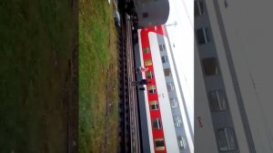 Двухэтажный поезд в Кандалакше