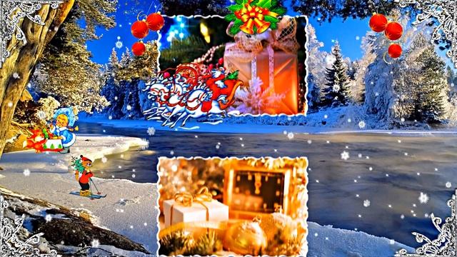 С Новым Годом!!! Бесплатный Новогодний проект 4 для ФотоШоу PRO!!! смотреть онлайн