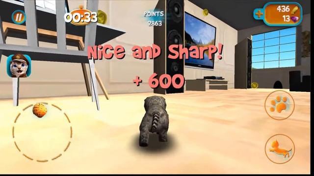 A cute naughty cat | Playing Cat Simulator | Break the house with the cat | Game for kids 2019 | смотреть онлайн