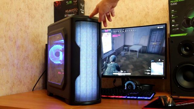 Демонстрация вариантов подсветки корпуса GameMax G562. смотреть онлайн
