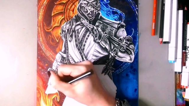 Drawing Sub-Zero vs Scorpion | Mortal Kombat 2021 | mk 11 смотреть онлайн