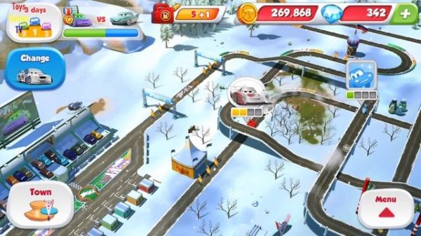 Cars Fast as Lightning - Pyotr Russian Star Unlocked vs Finn, Lightning McQueen