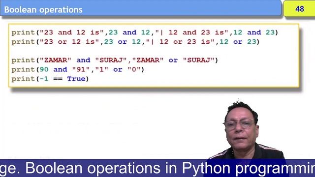 Boolean Operations in Python смотреть онлайн