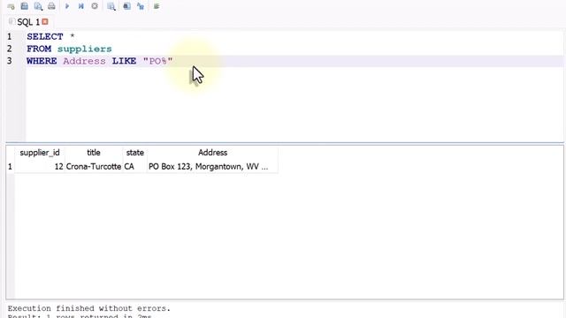 sql 3 - where смотреть онлайн
