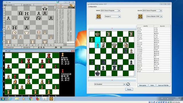 SARGON 5 vs CHESSMASTER 2100 (test sous Windows) смотреть онлайн