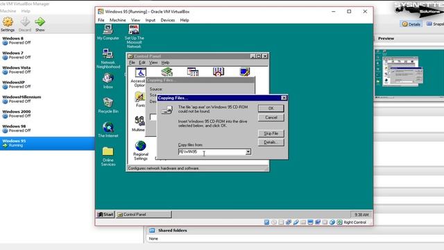 How to Connect Windows 95 to Internet in VirtualBox | SYSNETTECH Solutions смотреть онлайн