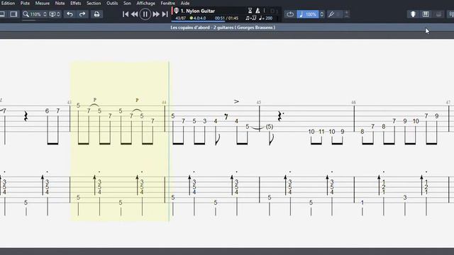 Les copains d'abord de Georges Brassens * ( Impro ) 2 guitars - Tablature José Pietra смотреть онлайн