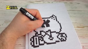 РИСУНКИ ПО КЛЕТОЧКАМ -МИСТЕР ПИ из БРАВЛ СТАРС-  PIXEL ART