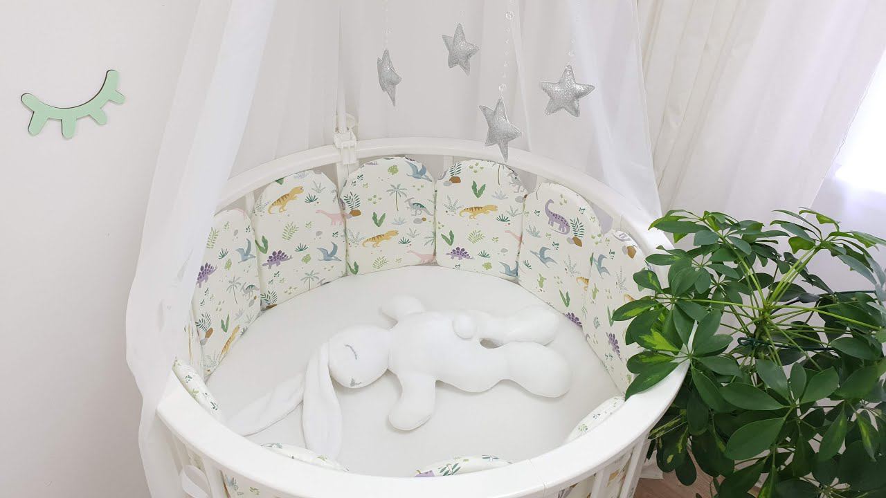 Как сшить бортики "Заборчики" своими руками + бесплатная выкройка смотреть онлайн