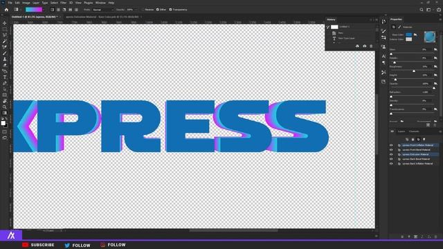 3D Text With Photoshop смотреть онлайн