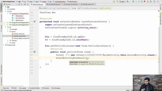 Lecture 13 - Start Activity for Result | Android Development | AbuBakar | TechiLoft | Urdu смотреть онлайн