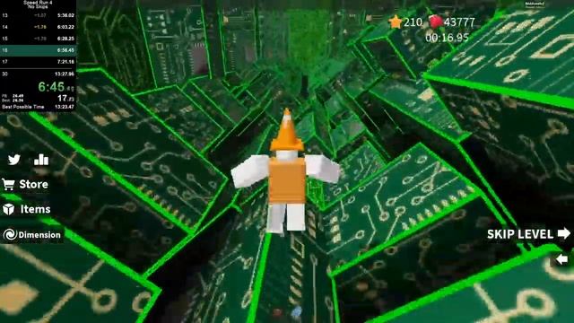 ROBLOX Speed Run 4 - All Levels No Skips in 13:25.81 смотреть онлайн