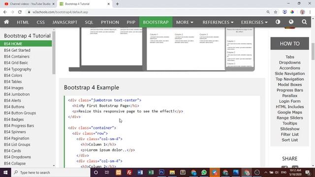 How to create website-Lesson 38: Bootstrap 4 Introduction смотреть онлайн