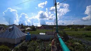 Демонтаж и утилизация антенны 40 м диапазона.